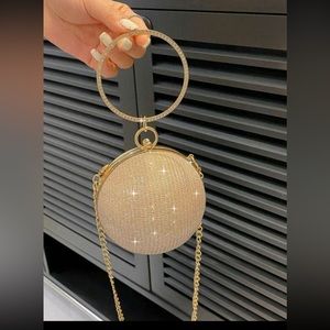 Glam Rhinestone Circle Bag